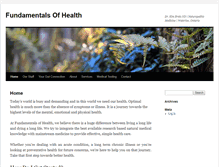 Tablet Screenshot of fundamentalsofhealth.ca